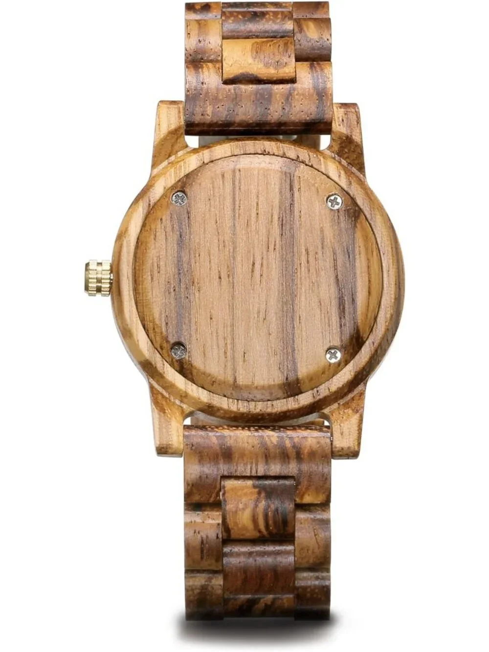 Mens All Brown Analog Unisex Natural Handmade Adjustable Waterproof Wooden Watch